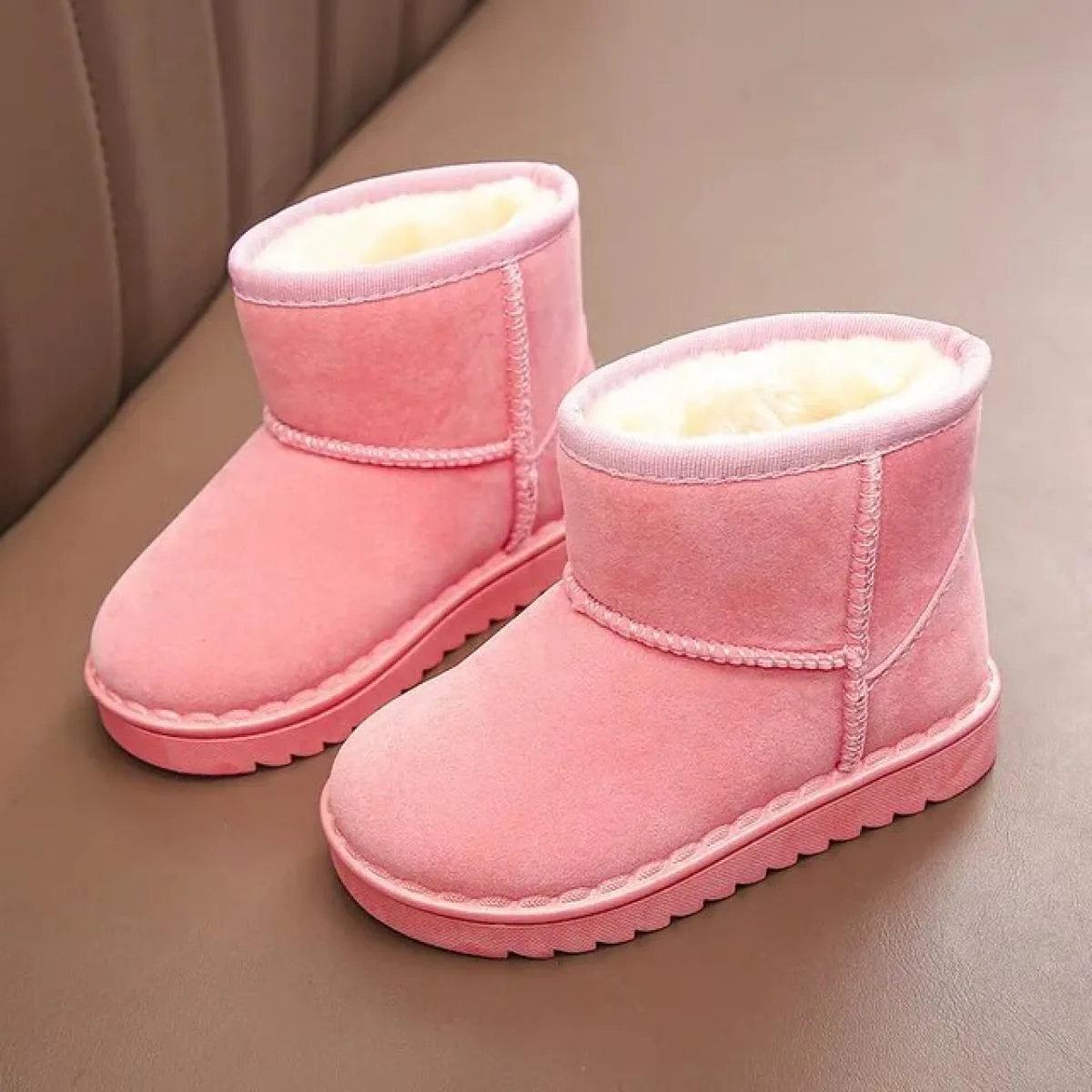 Moda bambini scarpe casual per ragazze ragazzi stivali da neve in cotone nuovo 2024 inverno caldo peluche stivali per bambini sc