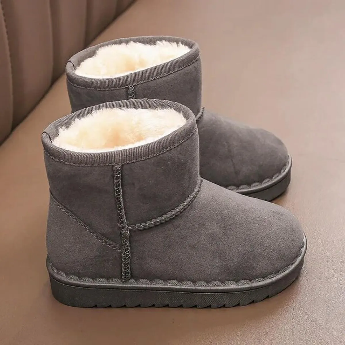 Moda bambini scarpe casual per ragazze ragazzi stivali da neve in cotone nuovo 2024 inverno caldo peluche stivali per bambini sc