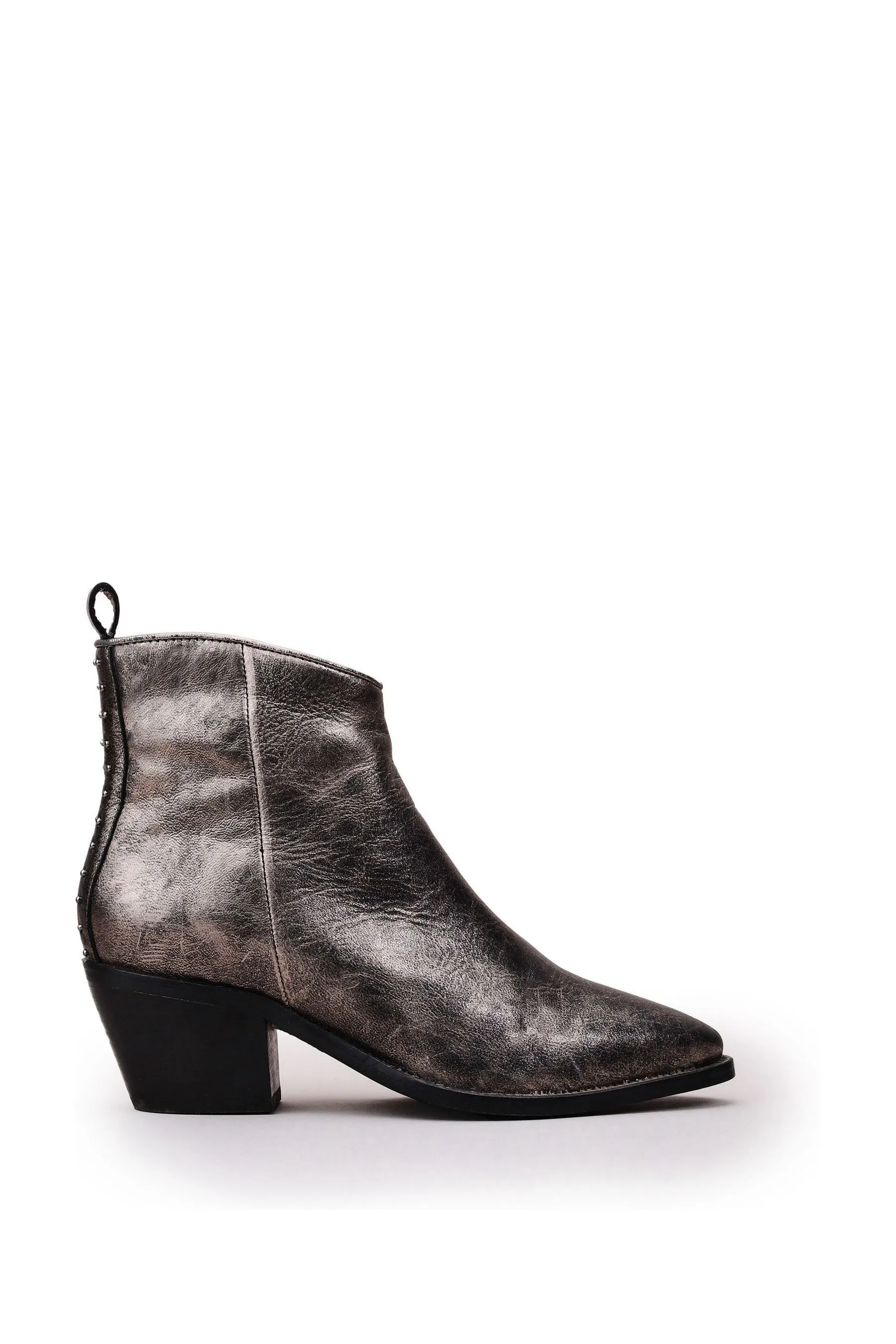 Moda In Pelle Dettagli metallizzati - Stivali western