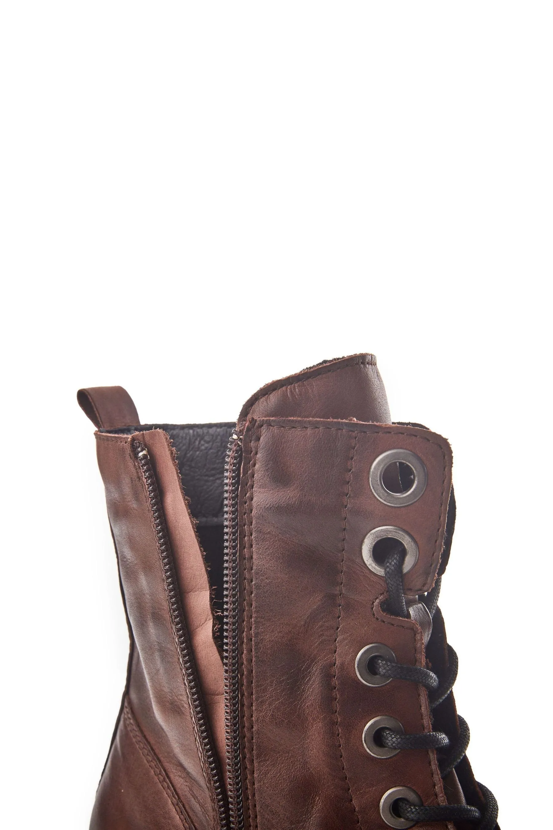 Moda in Pelle - Marrone Bellzie - Pizzo - Stivali alla caviglia in pelle