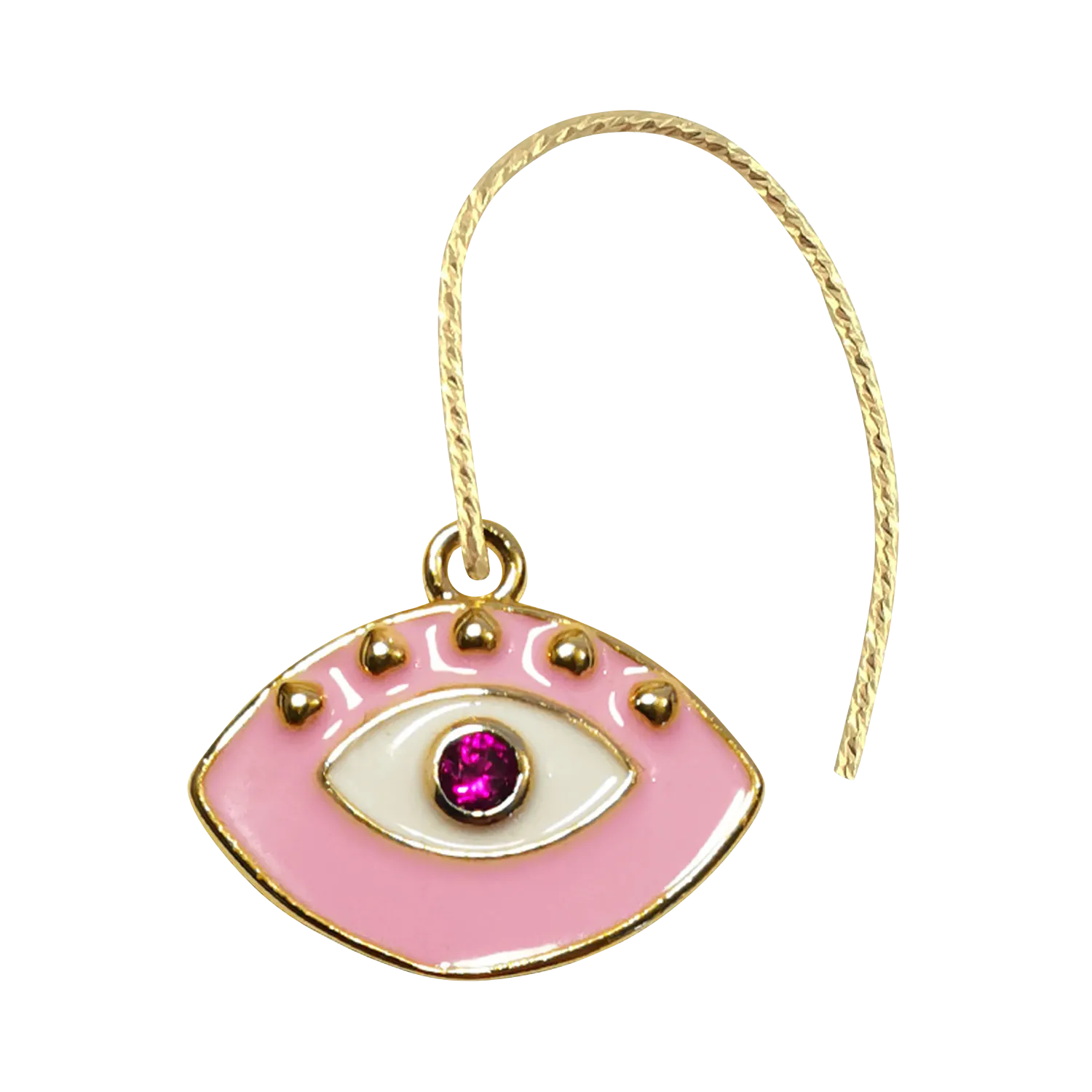  MON PRECIEUX GEM   Orecchino occhio protettore | Rosa