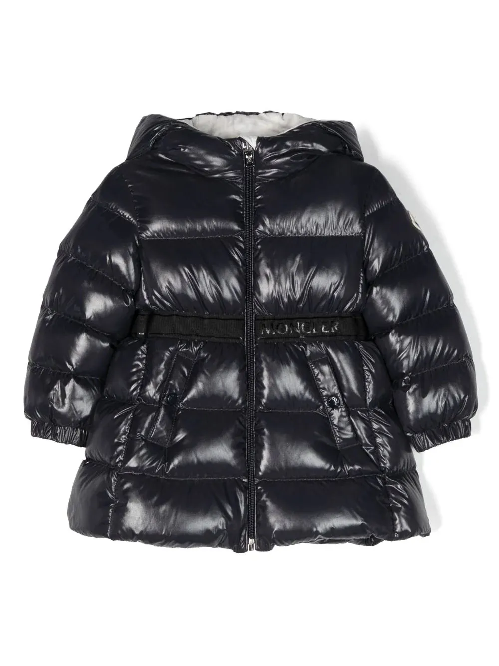 MONCLER KIDS piumino Alis in nylon lucido