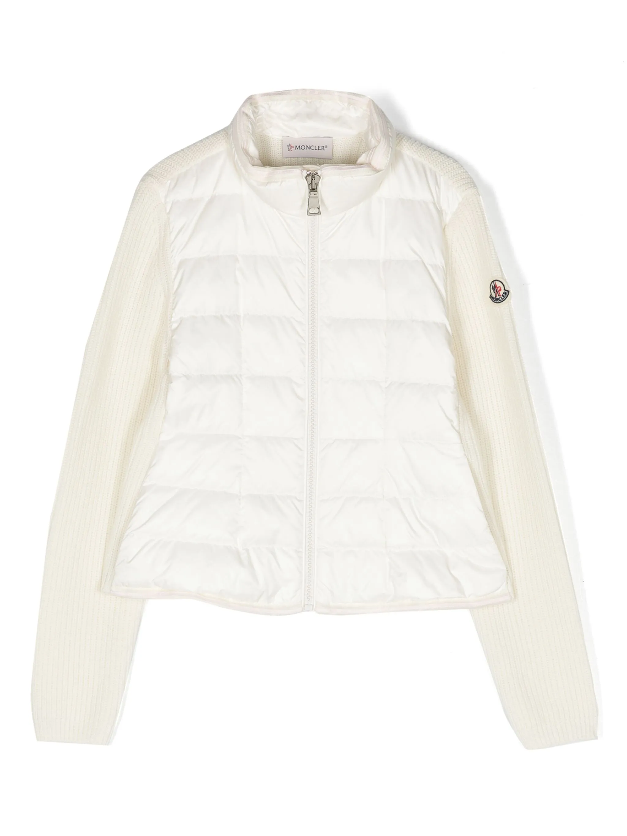 MONCLER KIDS piumino in maglia e nylon