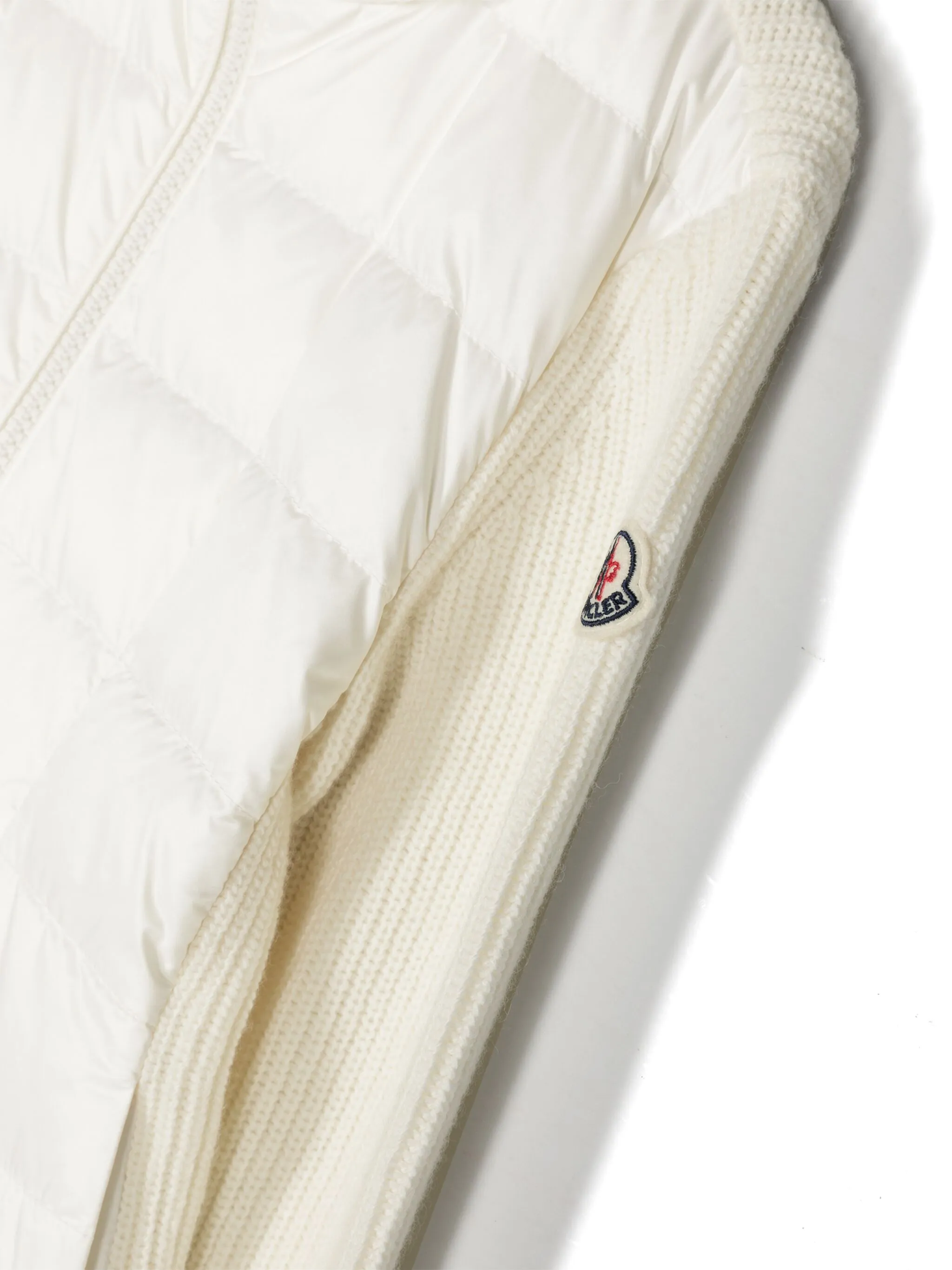 MONCLER KIDS piumino in maglia e nylon