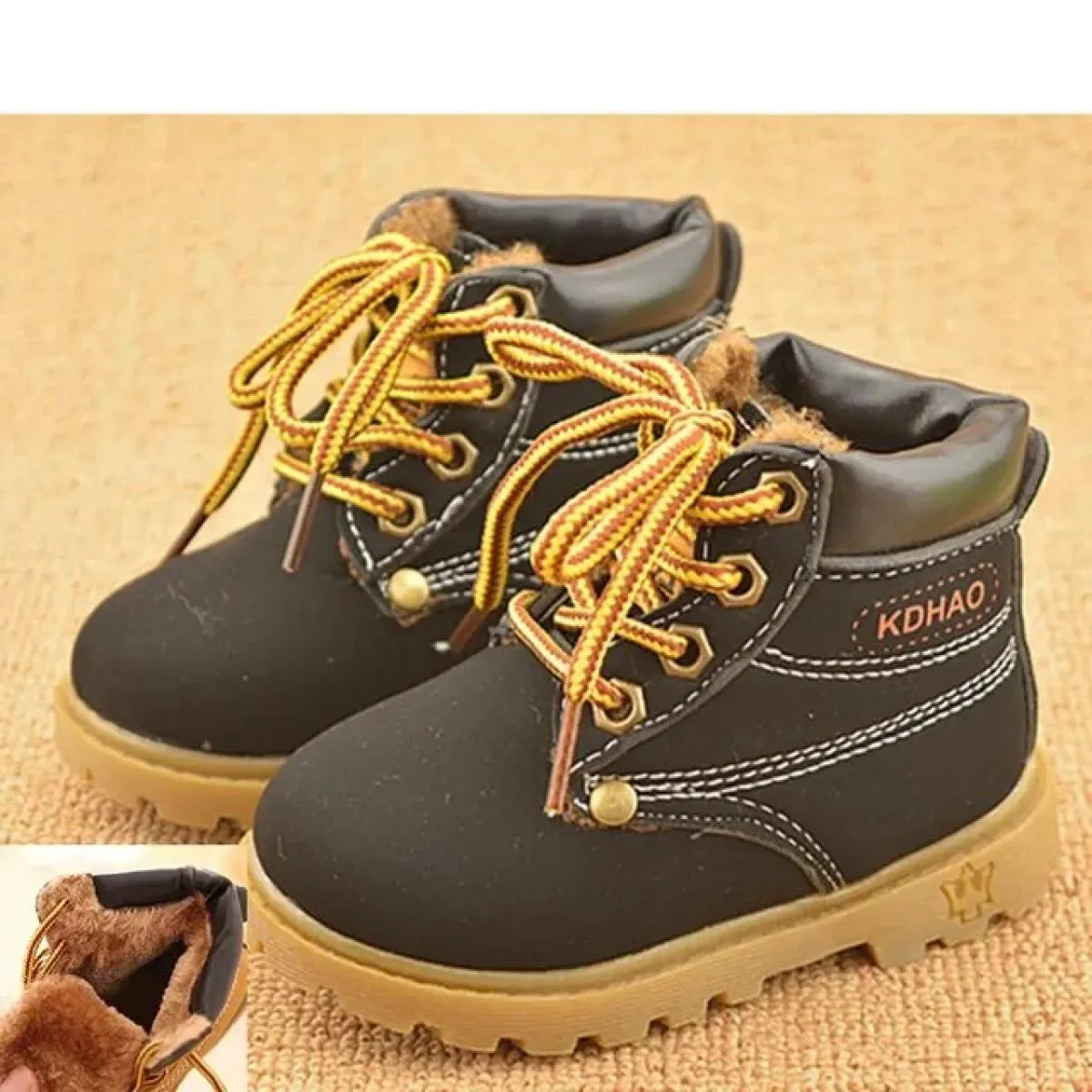 Nuovo 2024 Autunno Inverno Stivali per bambini Scarpe per bambini Bambini Stivali da neve in peluche Ragazzi Ragazze Moda Bambin
