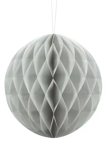 Palla a nido d'ape grigio chiaro 20 cm