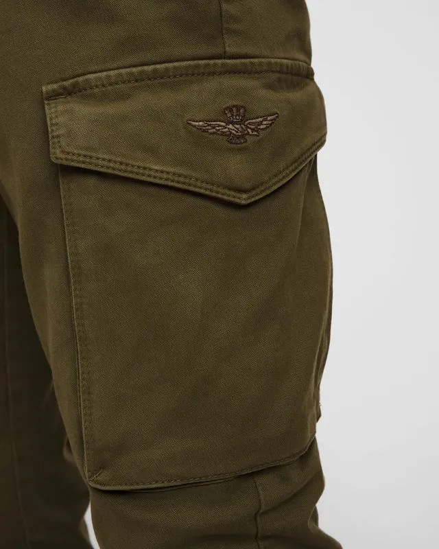 Pantaloni cargo da uomo Aeronautica Militare Verdi