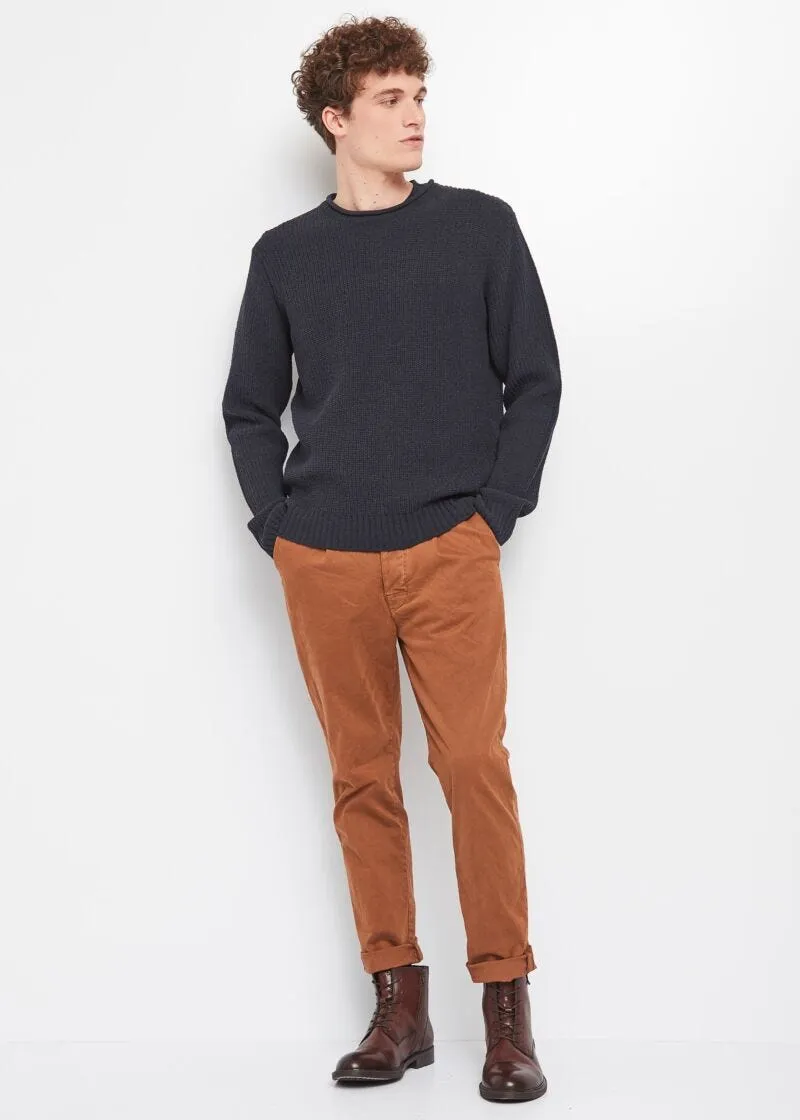 Pantaloni chino in raso