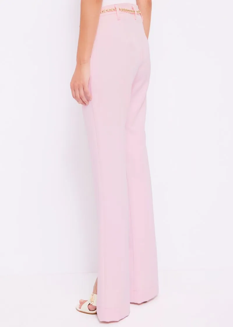 Pantaloni con cintura a catena