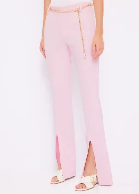 Pantaloni con cintura a catena