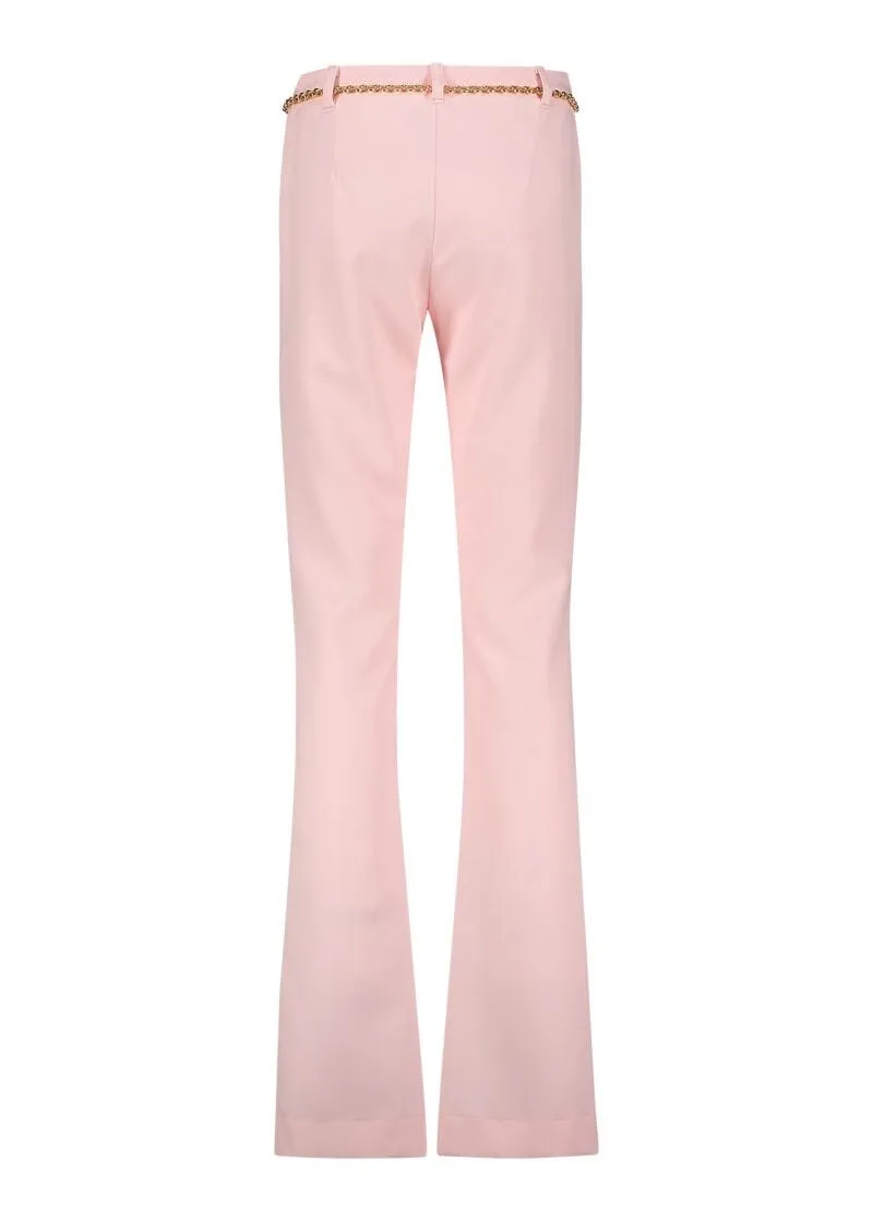 Pantaloni con cintura a catena