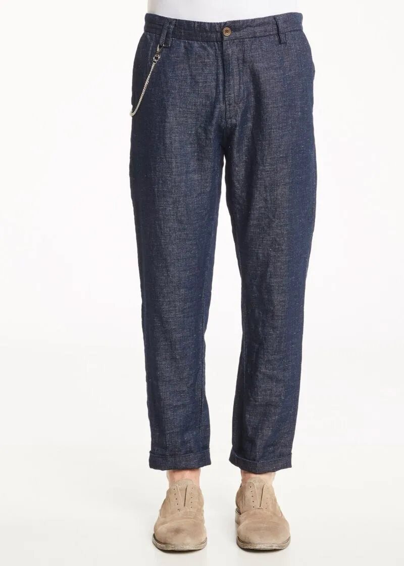 Pantaloni con risvolto