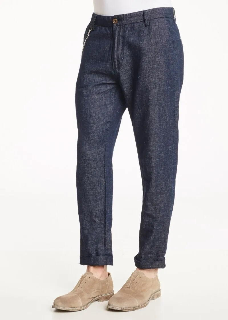 Pantaloni con risvolto