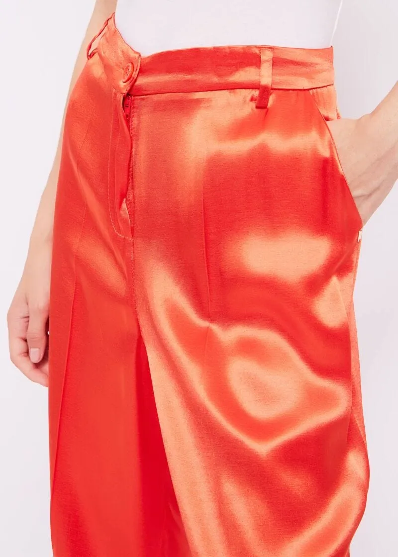 Pantaloni in raso