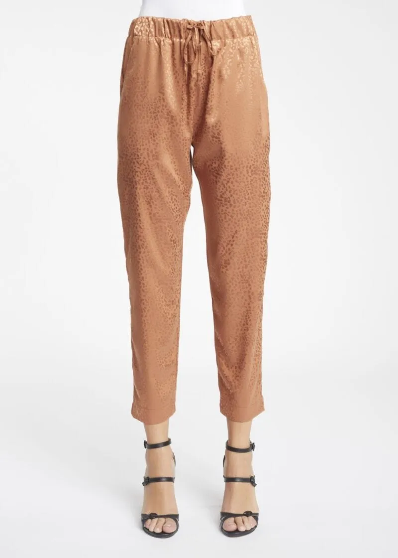 Pantaloni in tessuto lucido