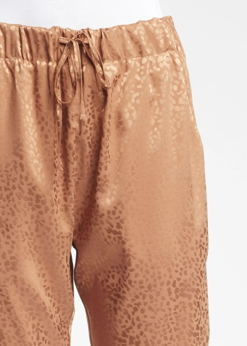 Pantaloni in tessuto lucido