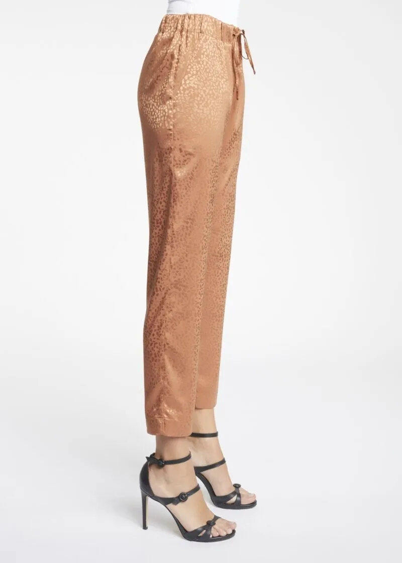 Pantaloni in tessuto lucido