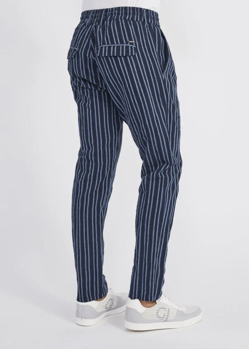 Pantaloni jogging gessati