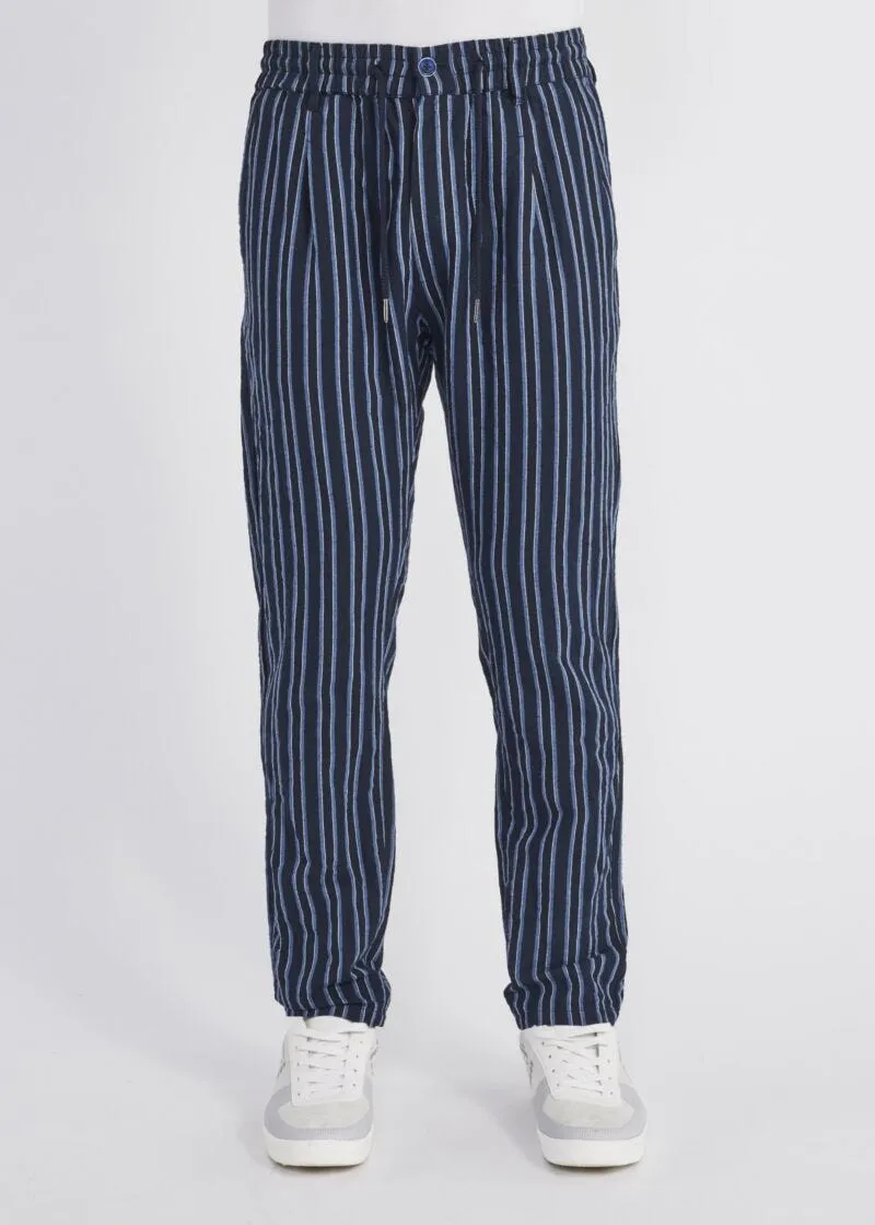 Pantaloni jogging gessati