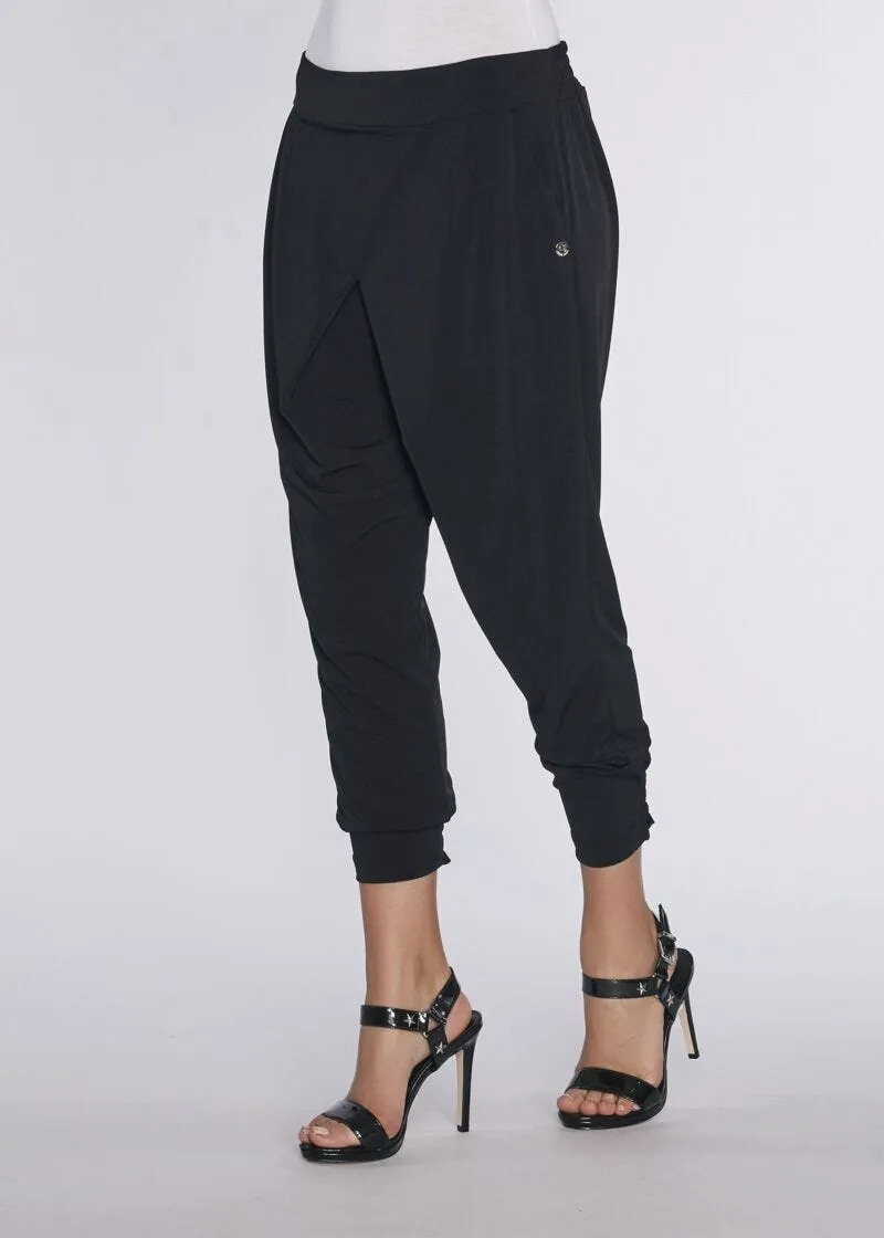 Pantaloni jogging in jersey lucido