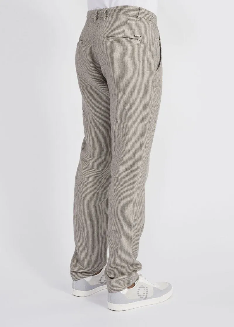 Pantaloni jogging in misto lino