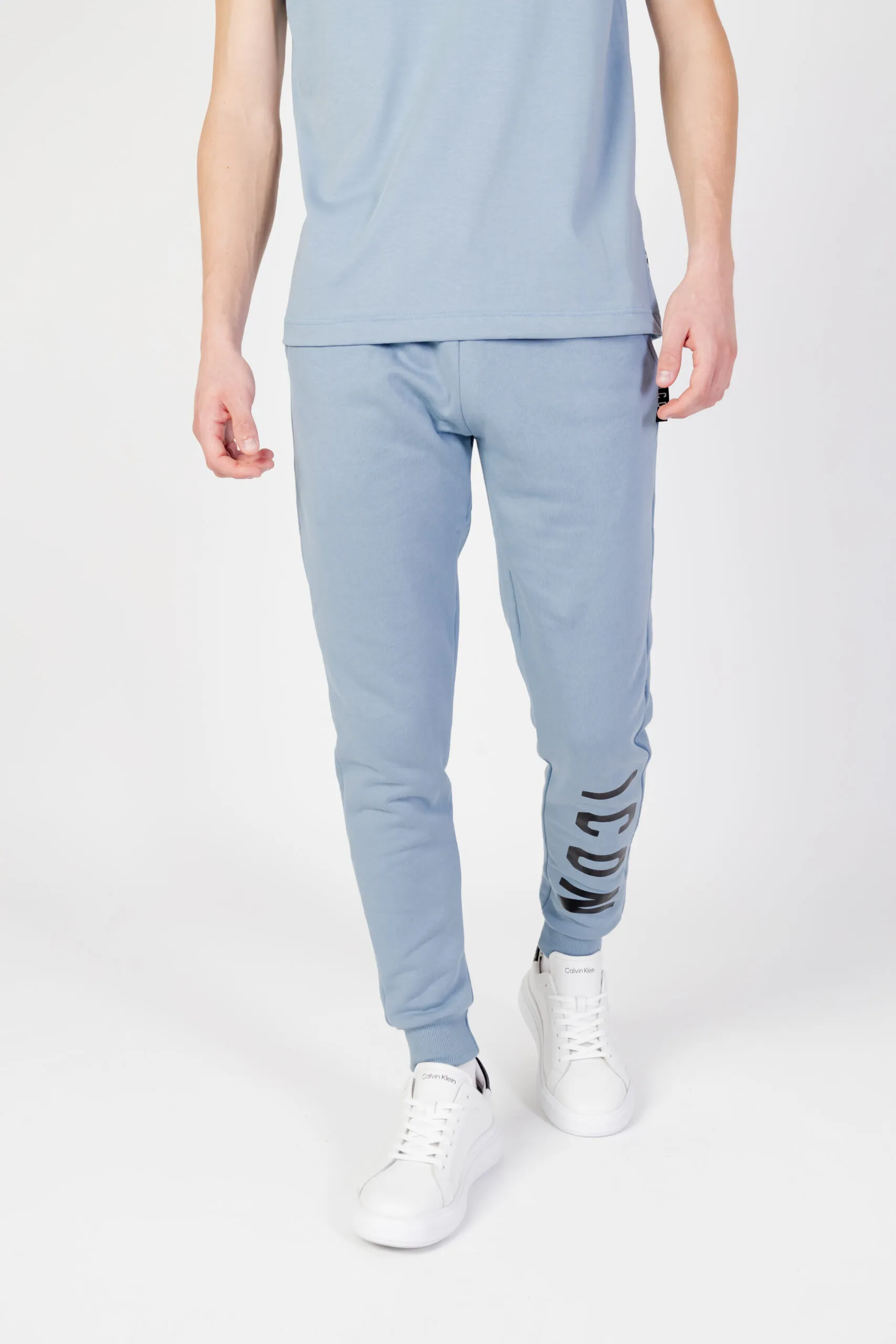 Pantaloni sportivi Icon logo Celeste