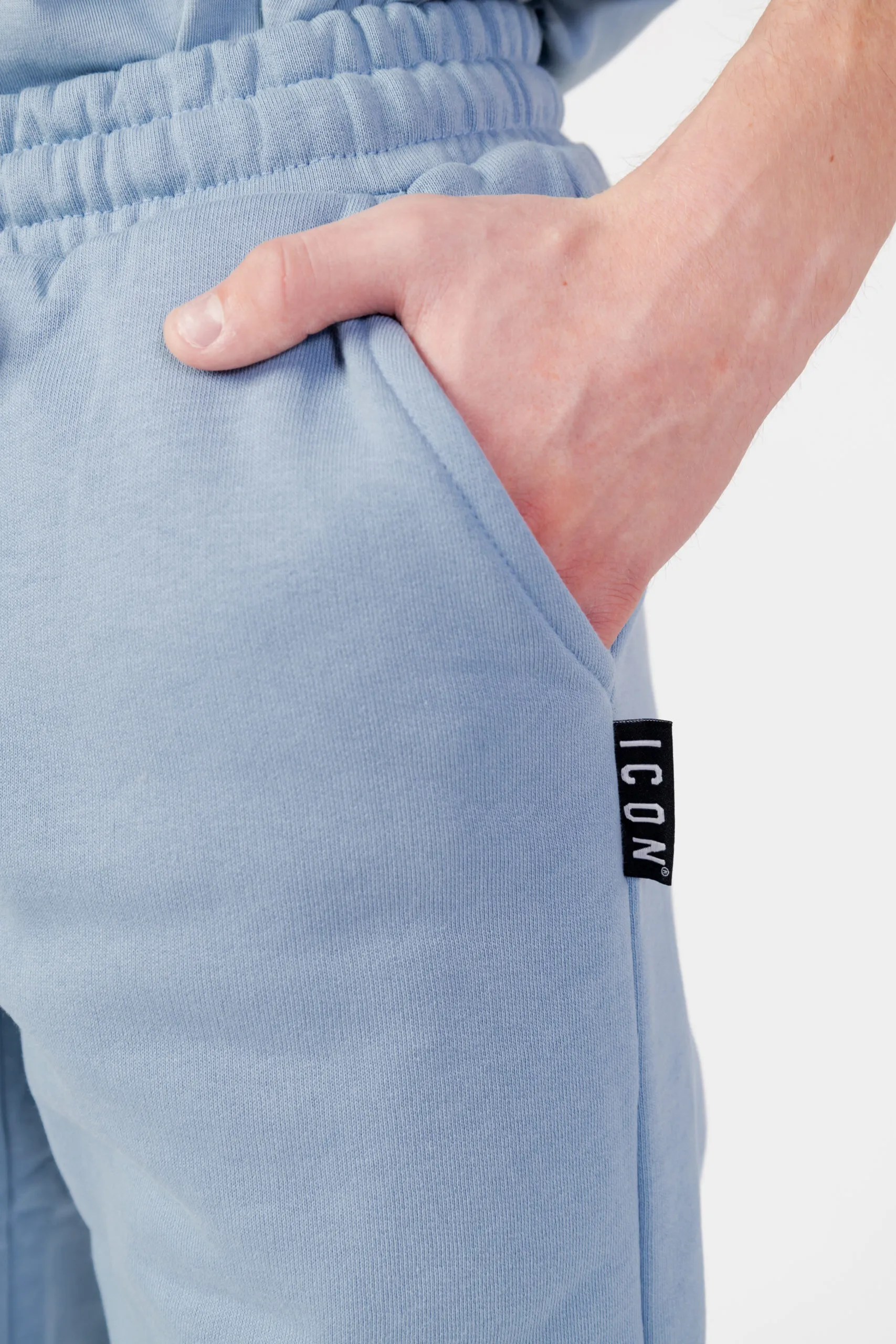 Pantaloni sportivi Icon logo Celeste
