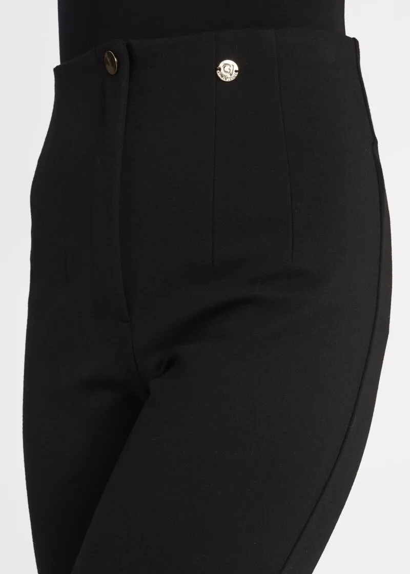 Pantaloni super skinny a vita alta