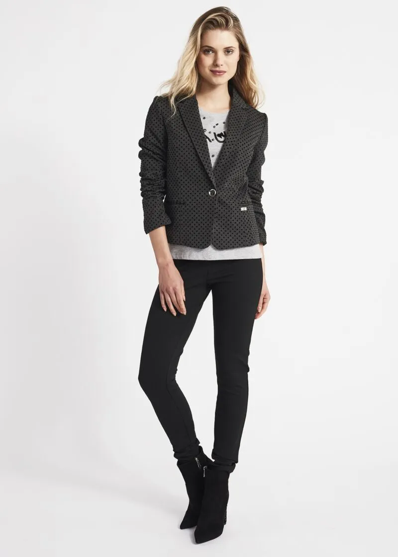 Pantaloni super skinny a vita alta