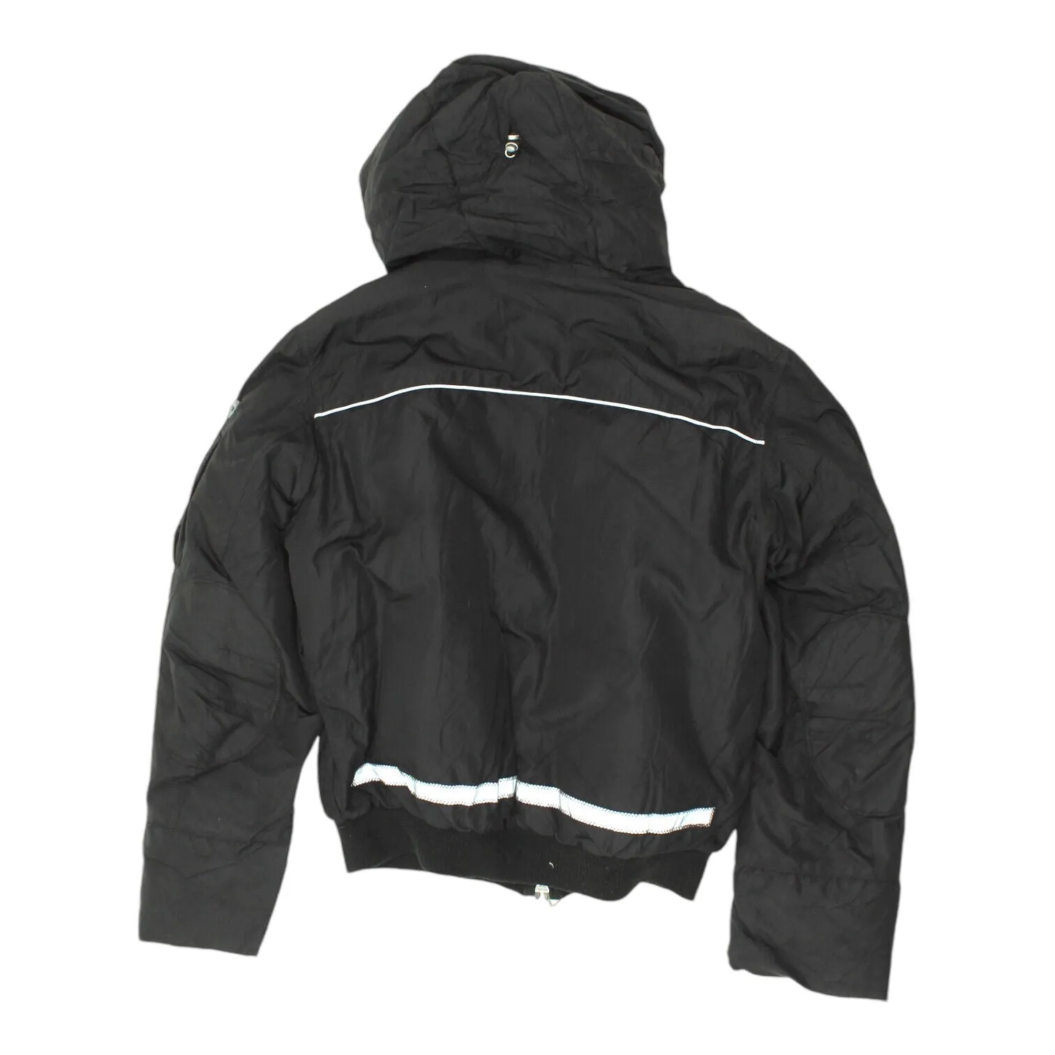 Peuterey Mens Black Padded Fur Hooded Jacket | Vintage High End Designer VTG
