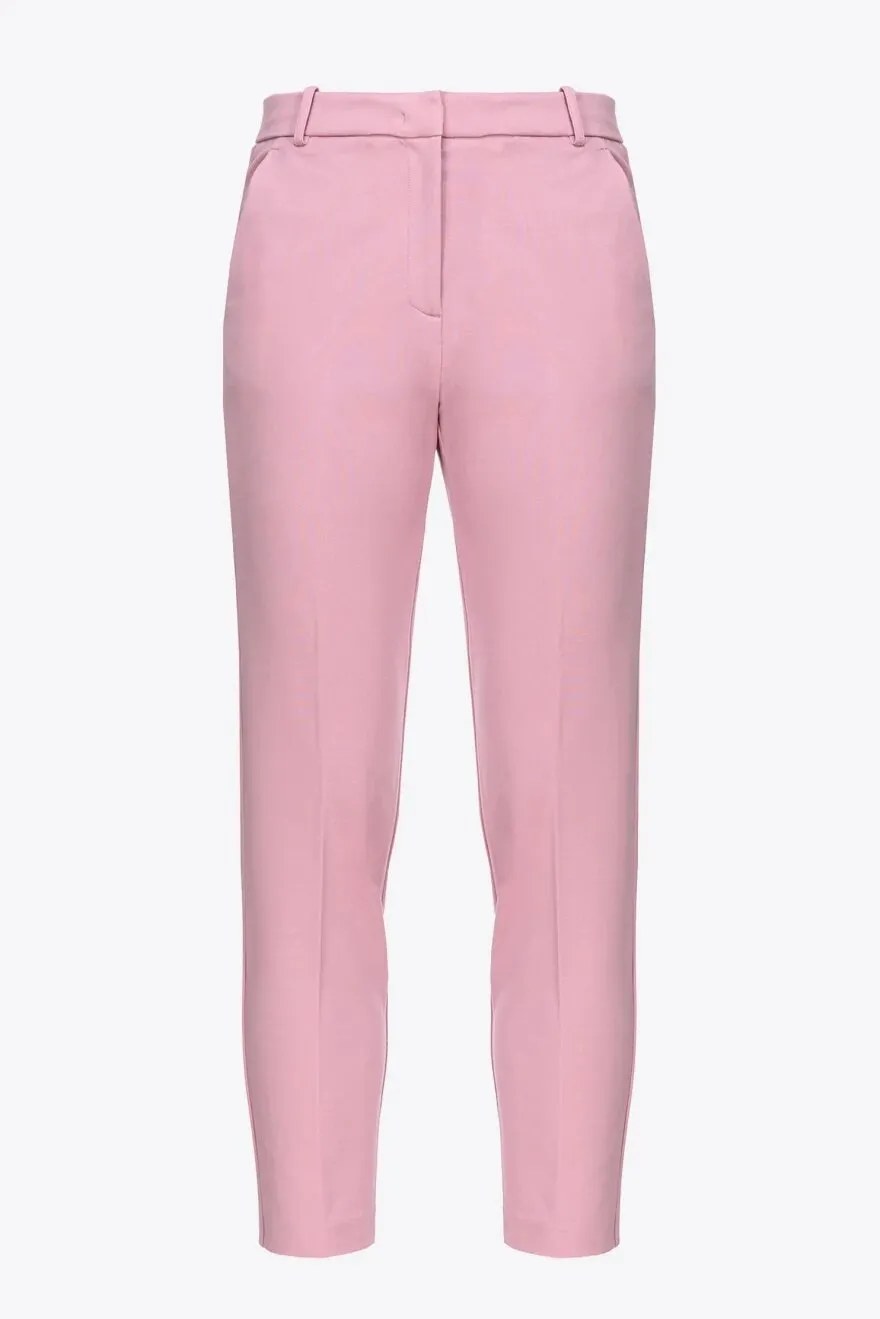 PINKO Pantaloni cigarette-fit lino stretch