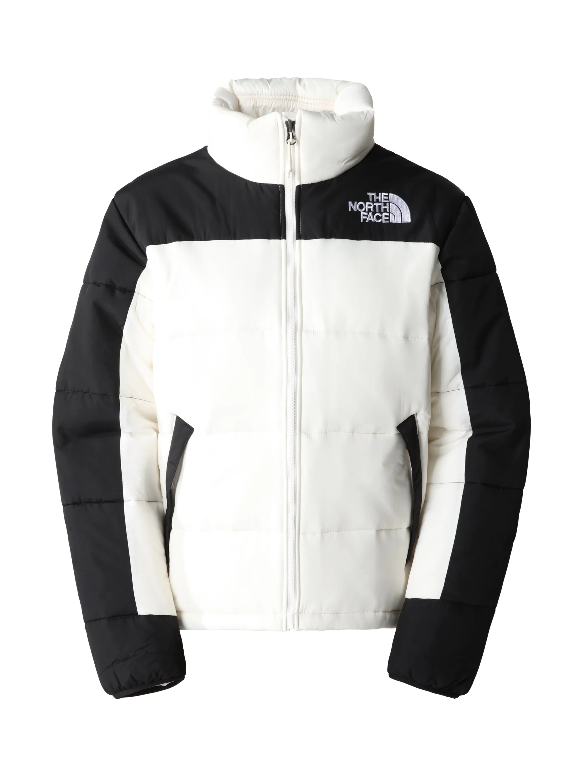 Piumino Color Block Bianco/Nero
