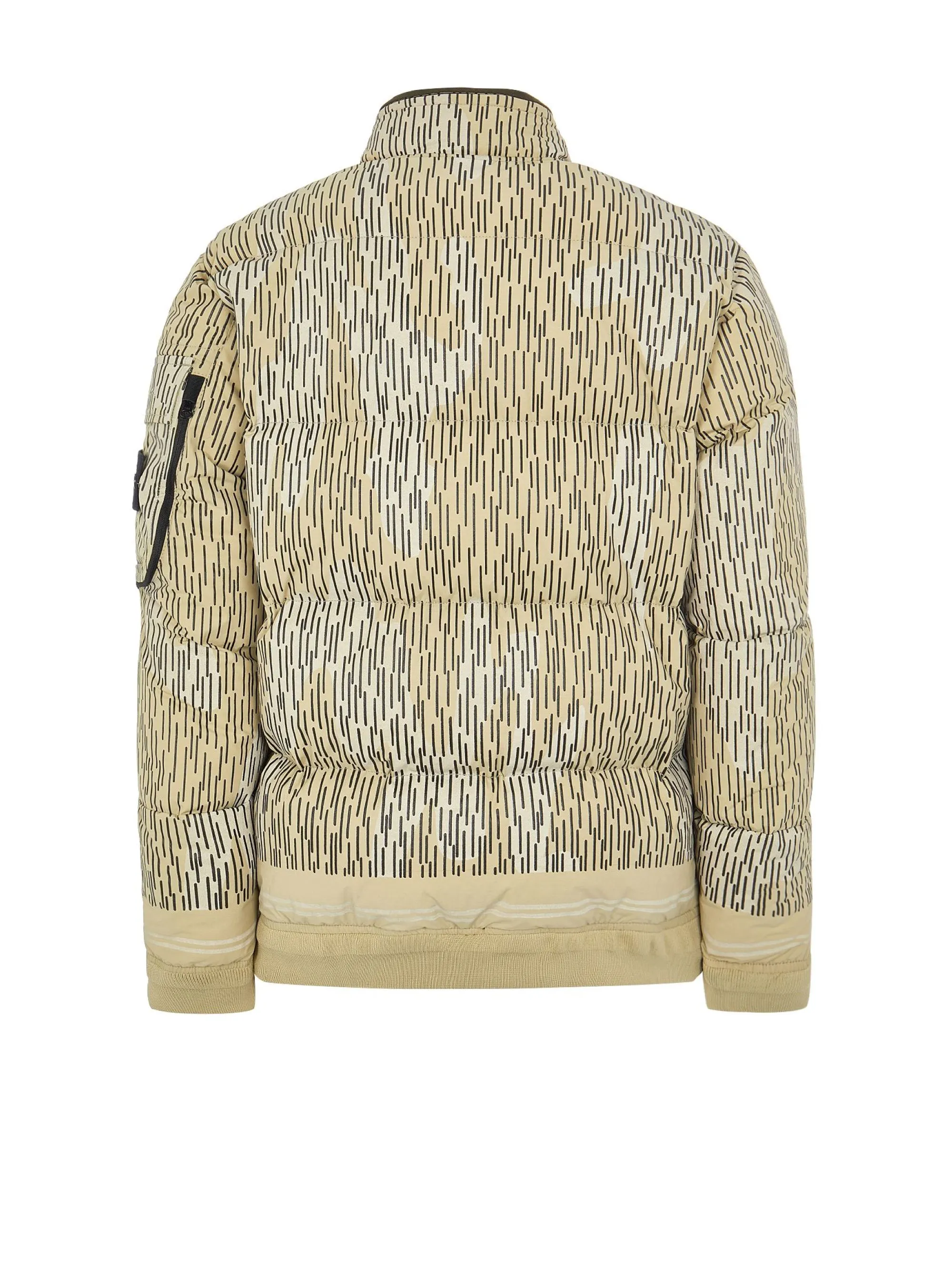 Piumino in Naslan Light Watro Rain Camo Reflective Ecrù