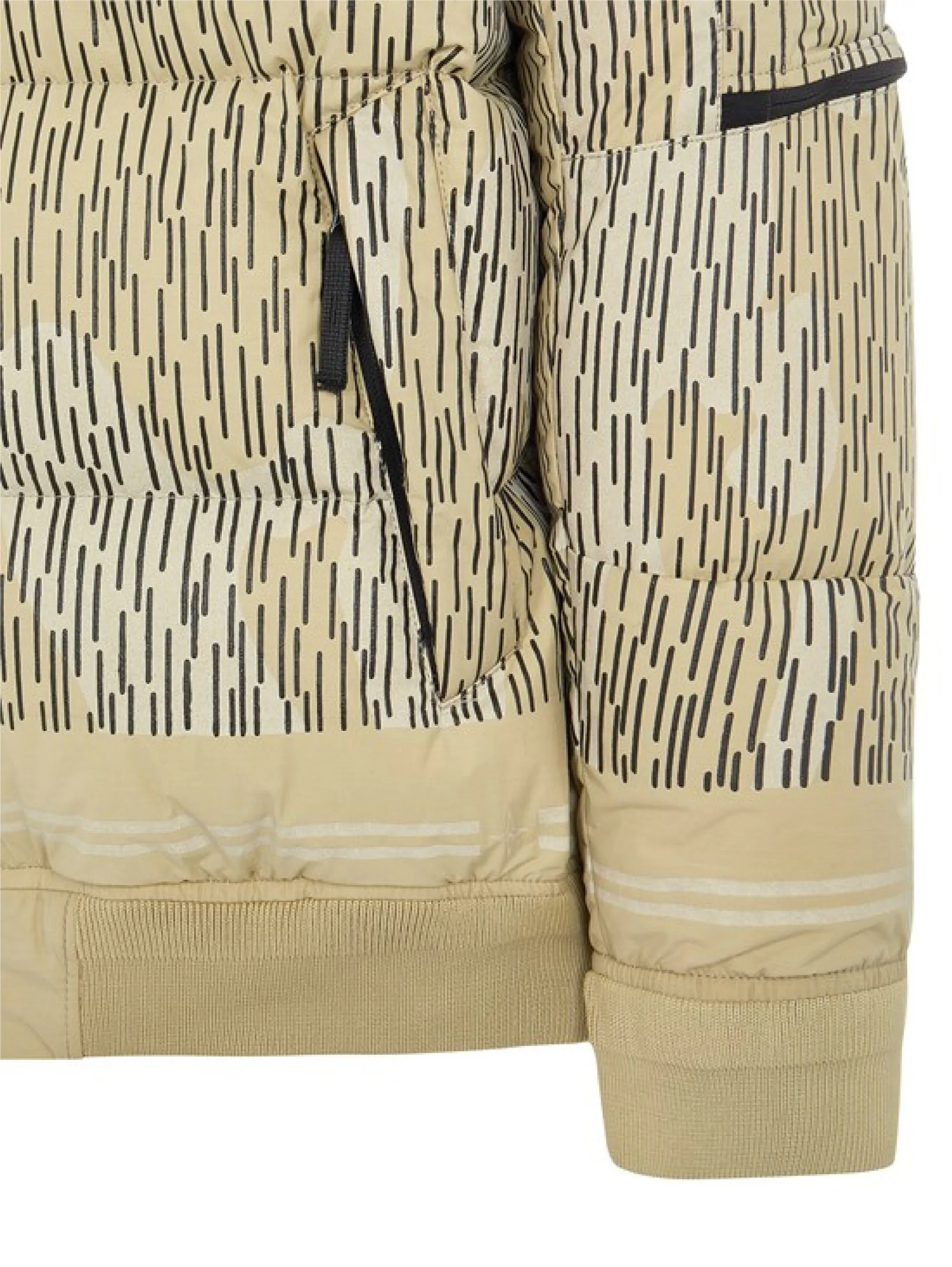 Piumino in Naslan Light Watro Rain Camo Reflective Ecrù