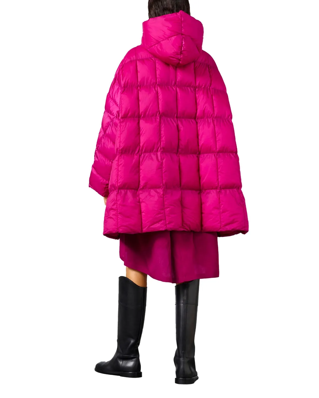 Piumino Luann trapuntato fucsia