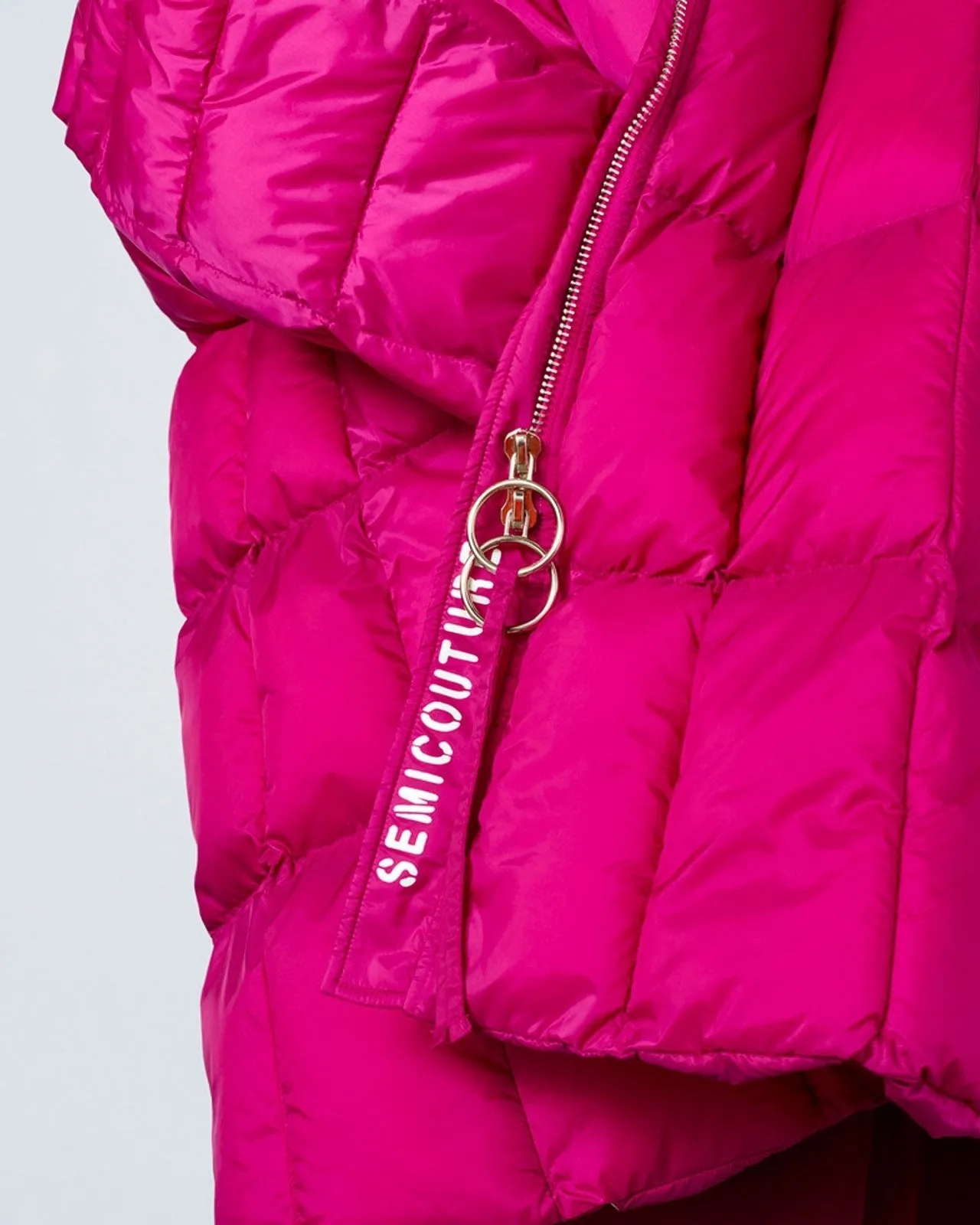 Piumino Luann trapuntato fucsia