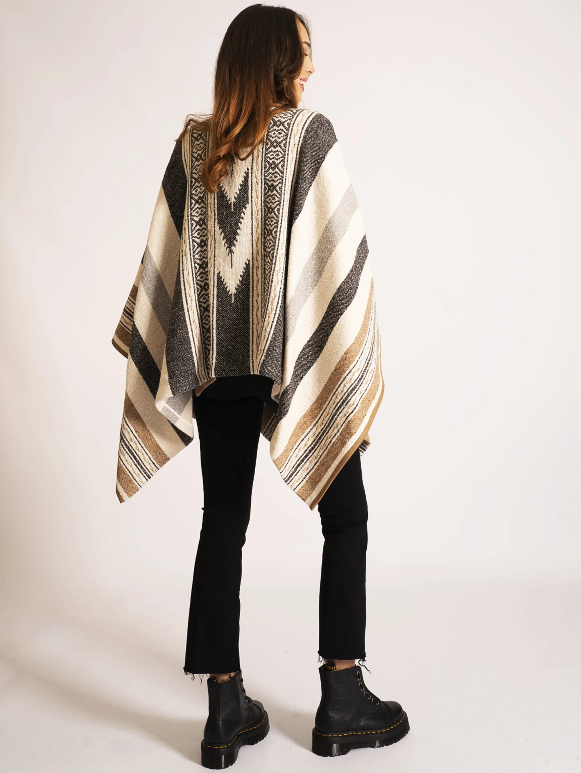Poncho Jacquard Multicolor