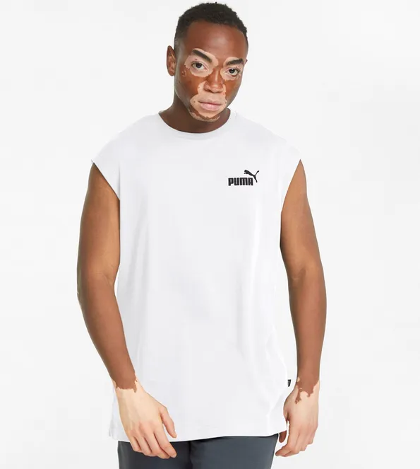 Puma maglietta smanicata da uomo ESS Sleeveless 586738 02 bianco