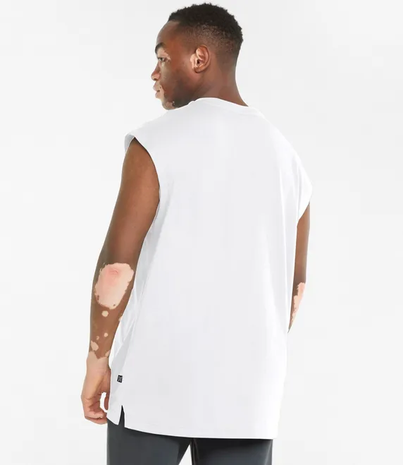 Puma maglietta smanicata da uomo ESS Sleeveless 586738 02 bianco