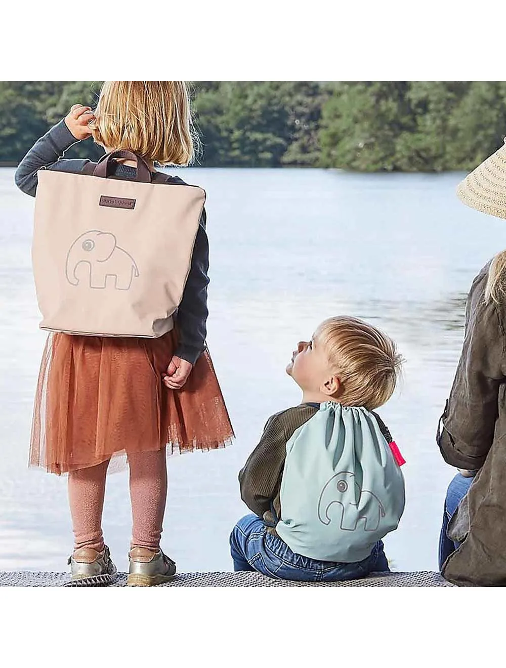  SACCA CAMBIO IMPERMEABILE ELPHEE GRIGIA, REALIZZATA CON BOTTIGLIE DI PLASTICA RICICLATA 