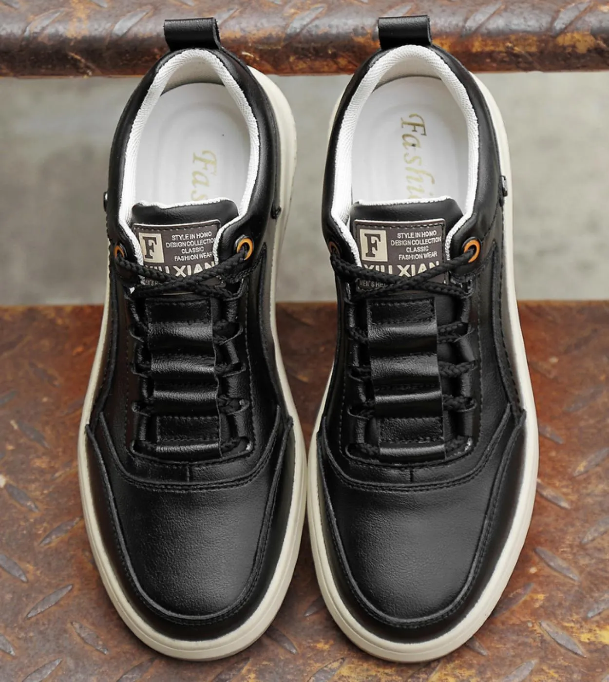 Scarpe da arrampicata di lusso da uomo in pelle casual stile britannico con lacci punta arrotondata scarpe classiche da uomo tra