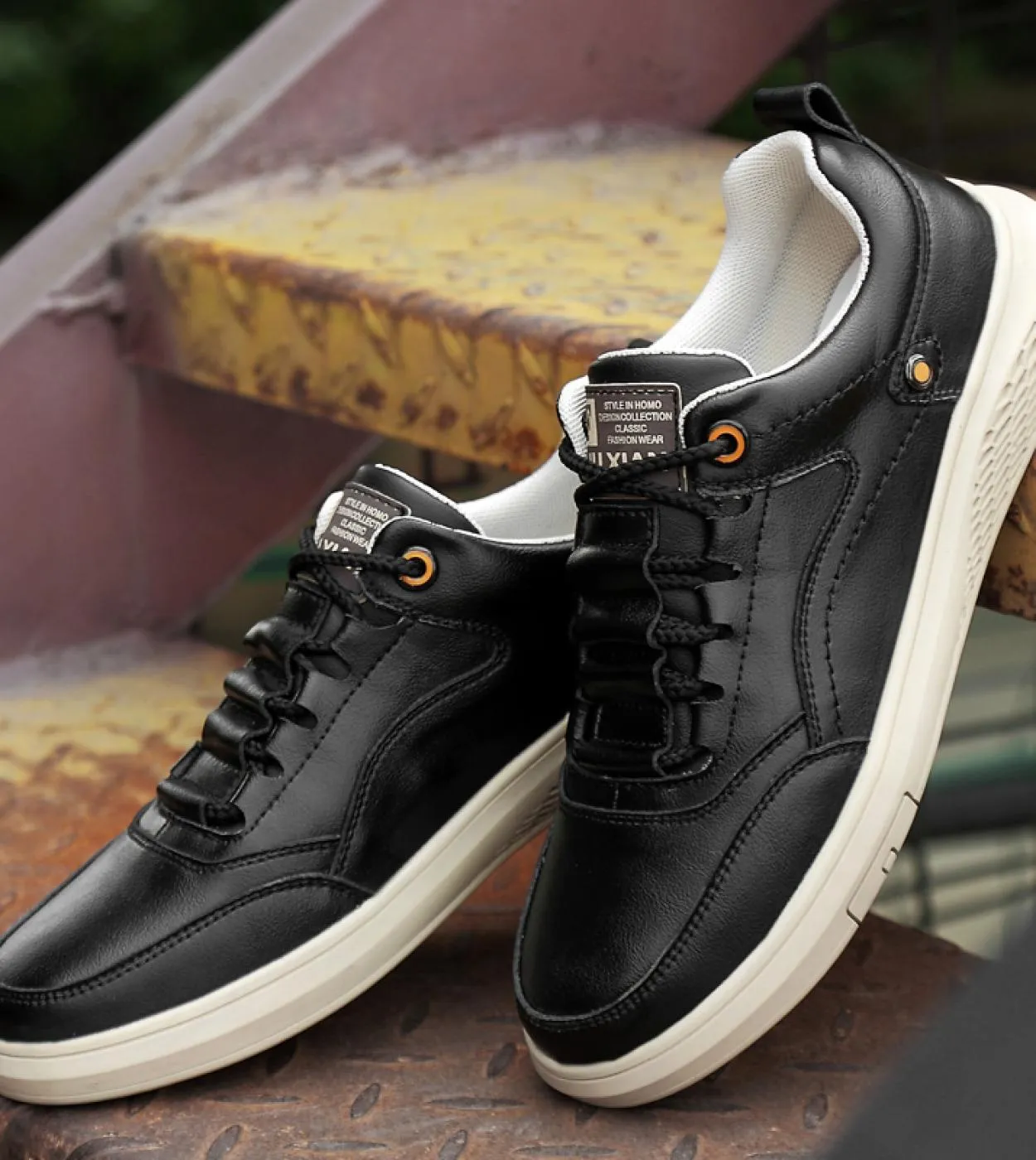 Scarpe da arrampicata di lusso da uomo in pelle casual stile britannico con lacci punta arrotondata scarpe classiche da uomo tra