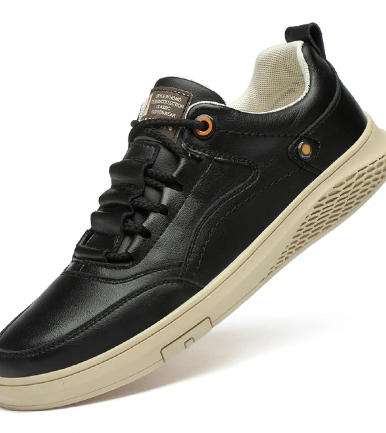 Scarpe da arrampicata di lusso da uomo in pelle casual stile britannico con lacci punta arrotondata scarpe classiche da uomo tra