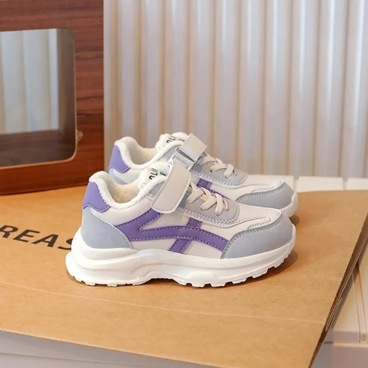 Scarpe da ginnastica per bambini Ragazzo Punta tonda Flessibile per escursioni all'aria aperta Impermeabile Confortevole Alla mo