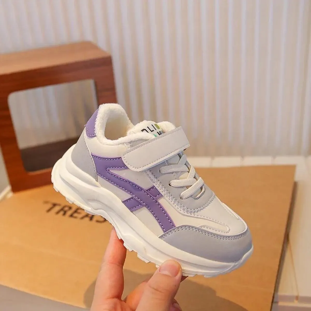 Scarpe da ginnastica per bambini Ragazzo Punta tonda Flessibile per escursioni all'aria aperta Impermeabile Confortevole Alla mo
