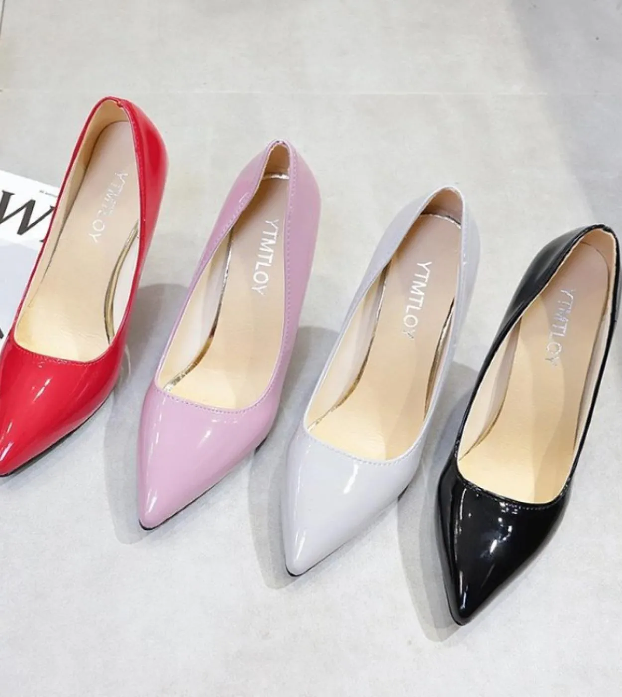 Scarpe Donna Tacchi Alti 2023 Nuovo Discoteca Colore Bocca Poco Profonda Scarpe Da Donna Scarpe