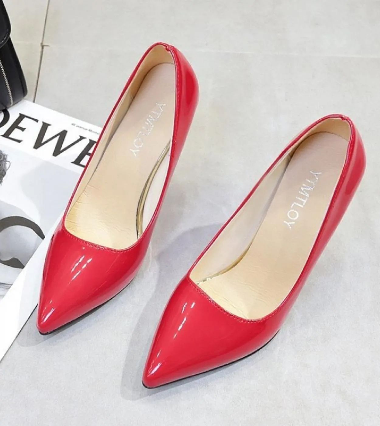 Scarpe Donna Tacchi Alti 2023 Nuovo Discoteca Colore Bocca Poco Profonda Scarpe Da Donna Scarpe