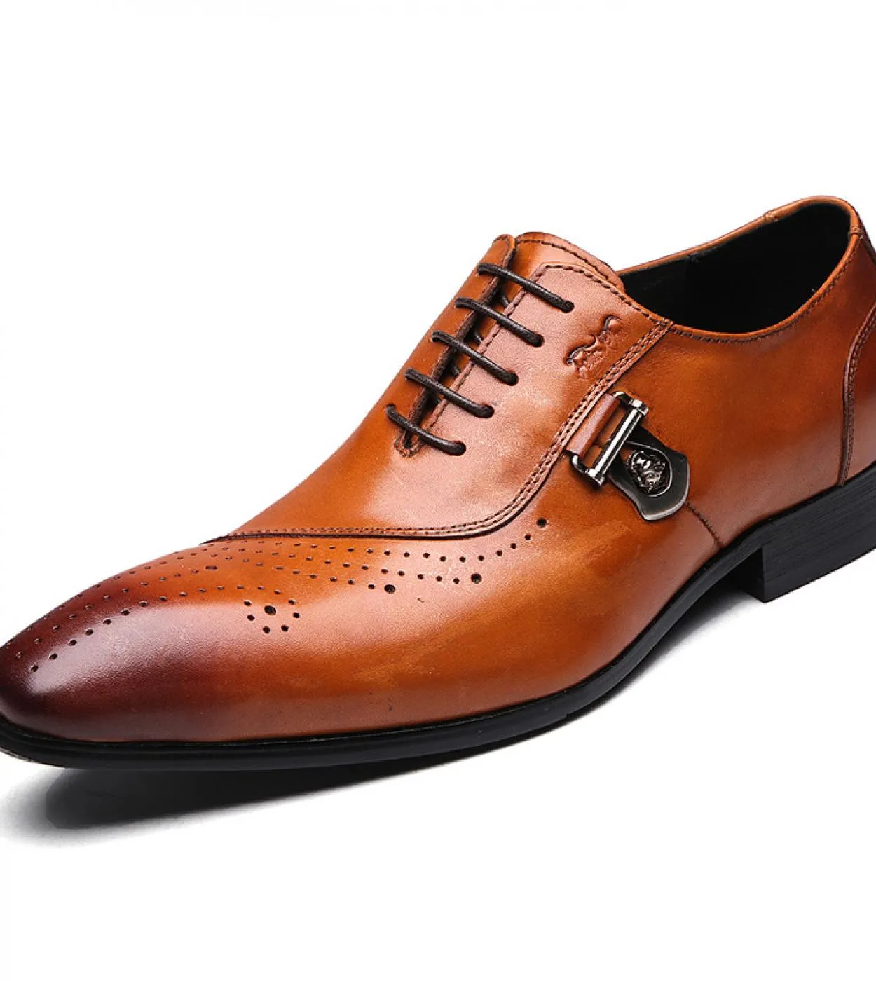 Scarpe marroni casuali da lavoro Scarpe in pelle Felix Chu Nomal Scarpe in pelle italiana