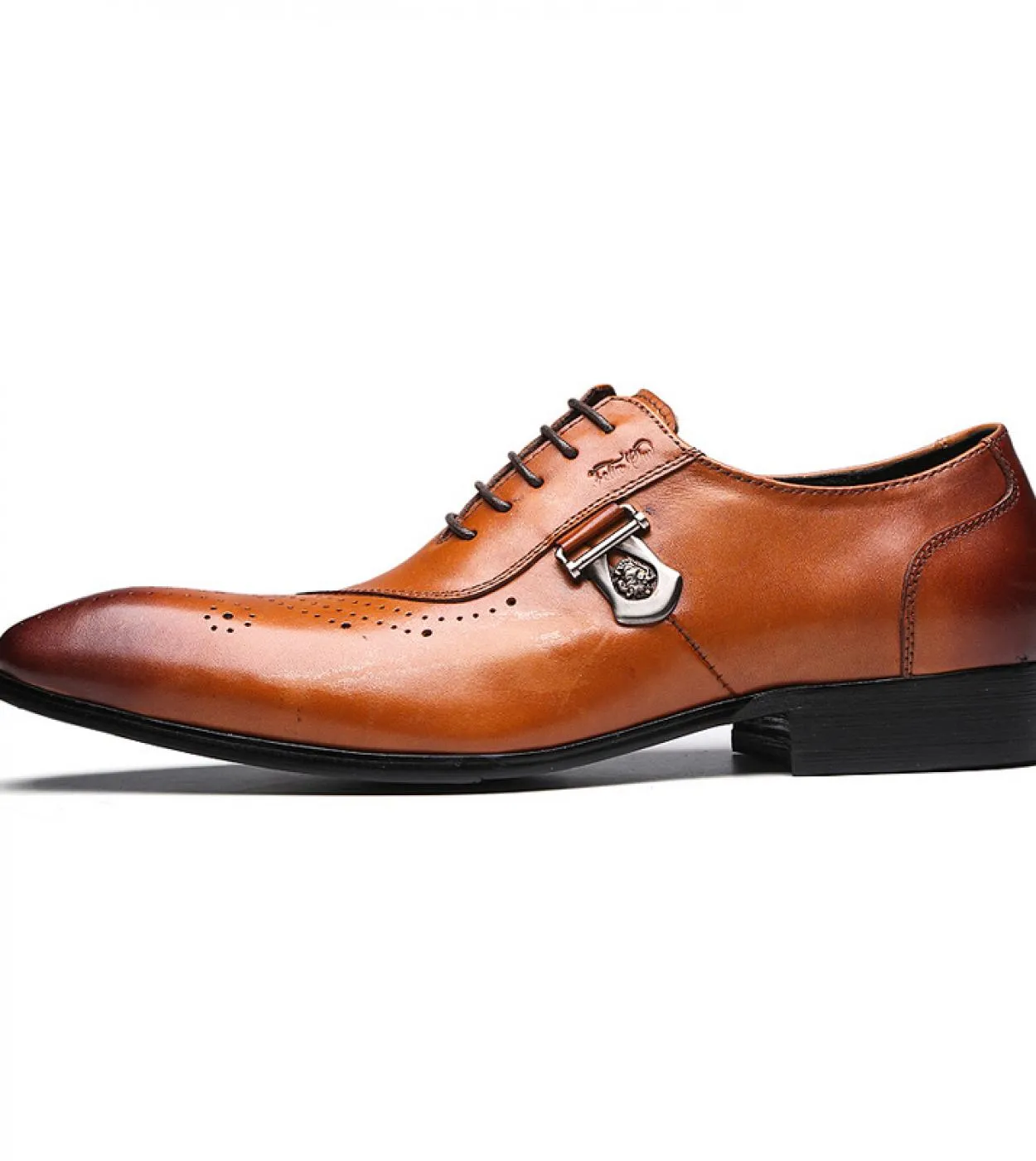 Scarpe marroni casuali da lavoro Scarpe in pelle Felix Chu Nomal Scarpe in pelle italiana