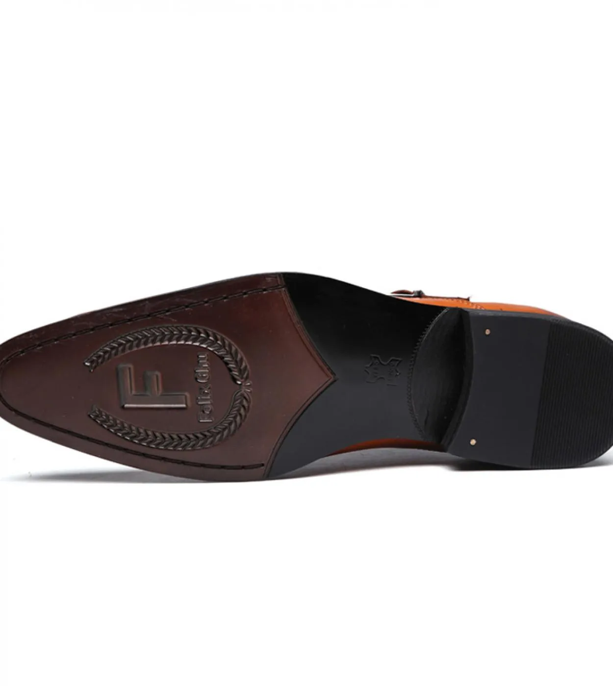 Scarpe marroni casuali da lavoro Scarpe in pelle Felix Chu Nomal Scarpe in pelle italiana
